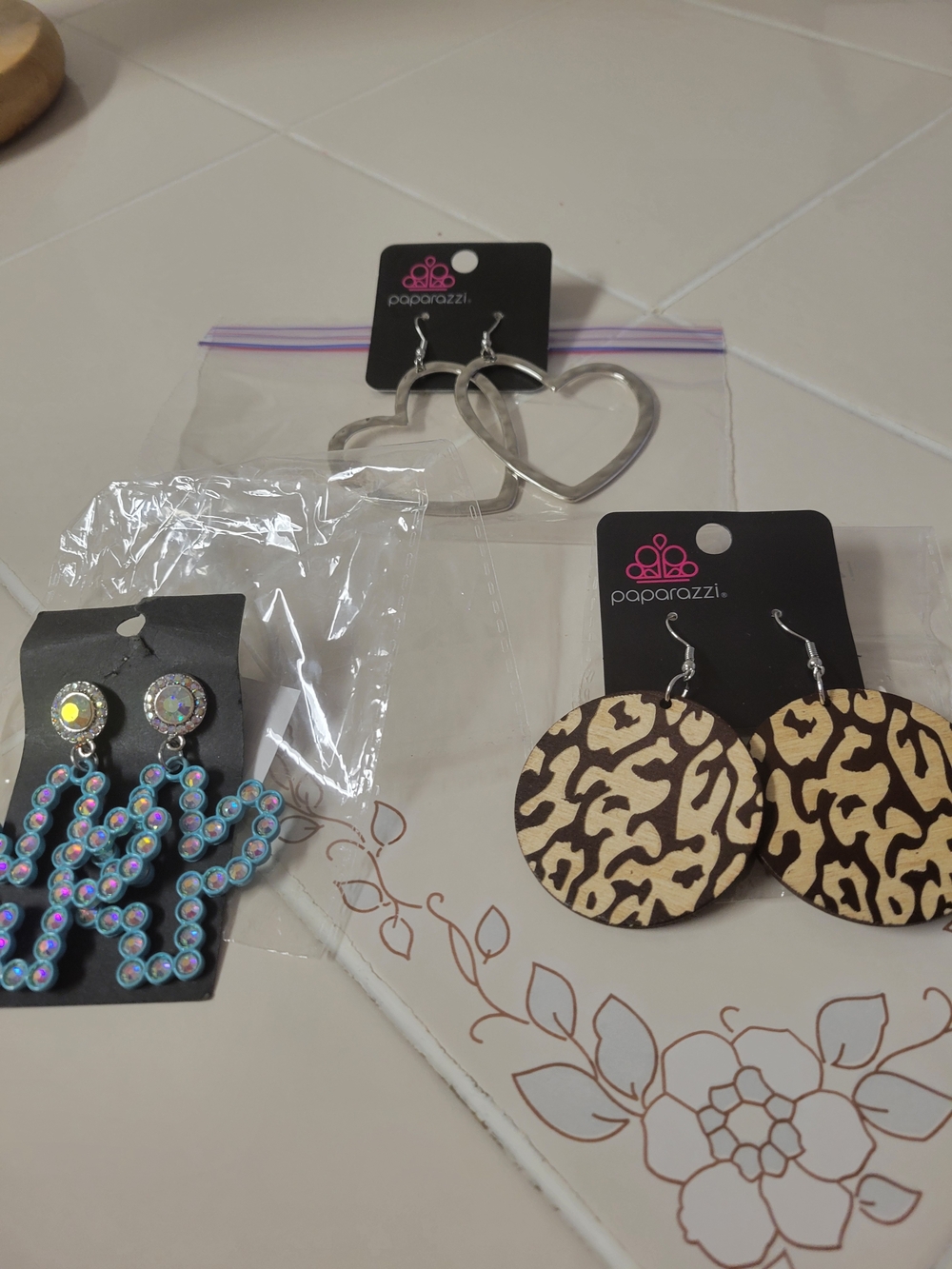 Paparazzi Tan Leopard Round Wood Earrings - Women's Fashion Accessory